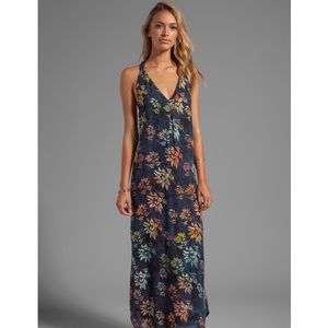 INDAH Carmen Deep V T-Back Maxi Dress - Paradise